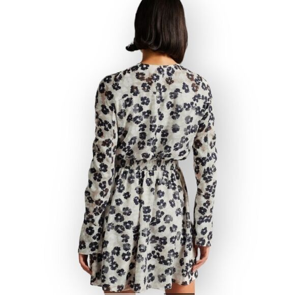 Ted Baker White Black Felici Dress Size 4 - Picture 13 of 16